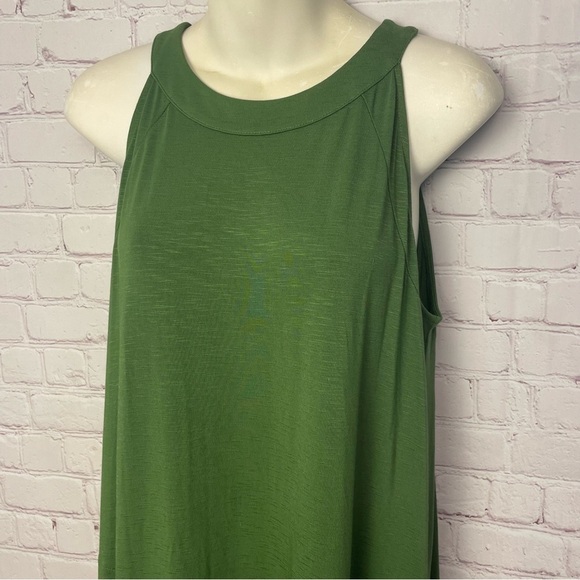 NEW J. Jill Elegant Hunter Green Maxi Dress Size Medium Tall Palm color - Picture 5 of 8